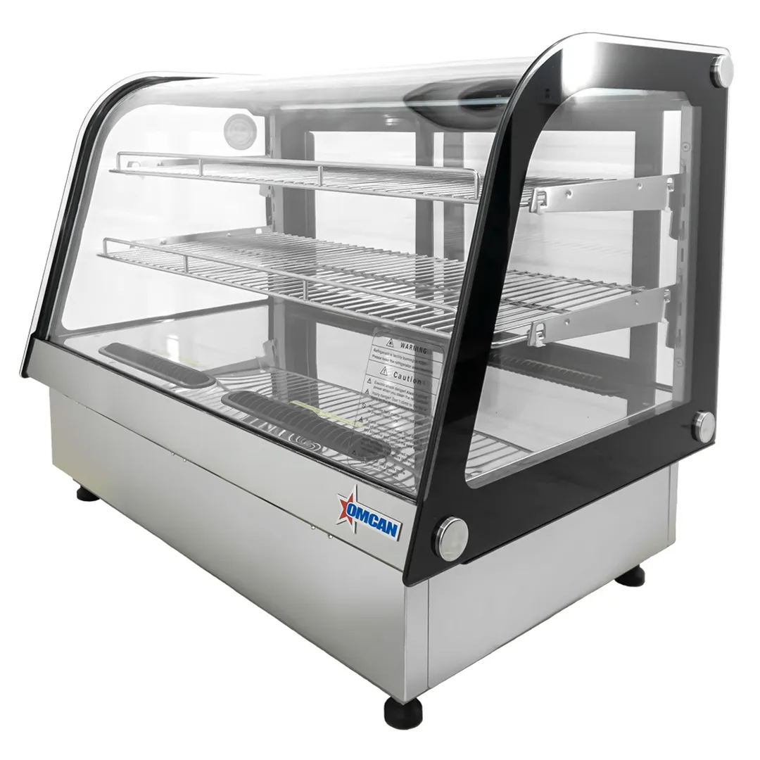 Omcan USA 48887 37" Curved Refrigerated Deli Display Case