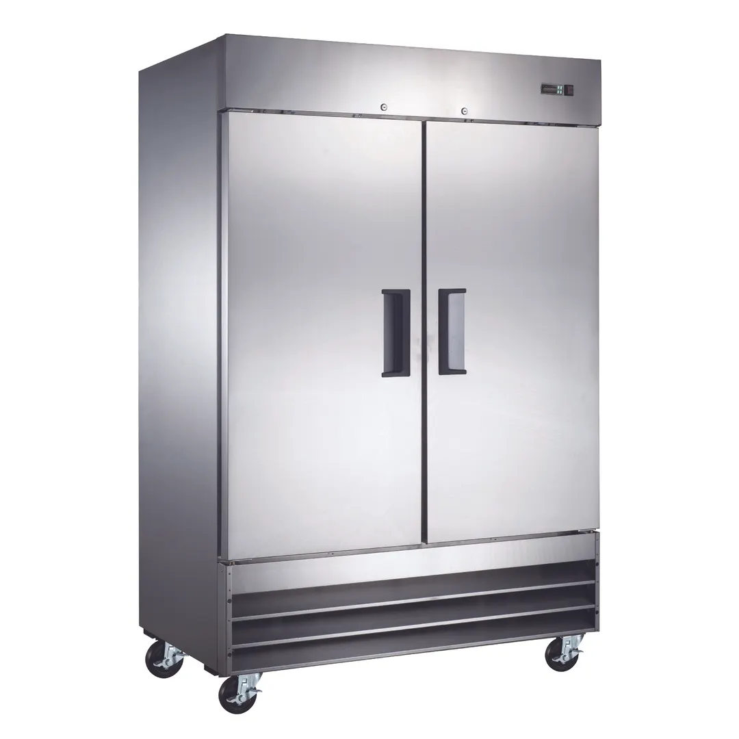 Omcan USA 50026 54" 2-Section Reach-In Refrigerator w/ 2 Solid Doors, Bottom Mount, 47 cu. ft.