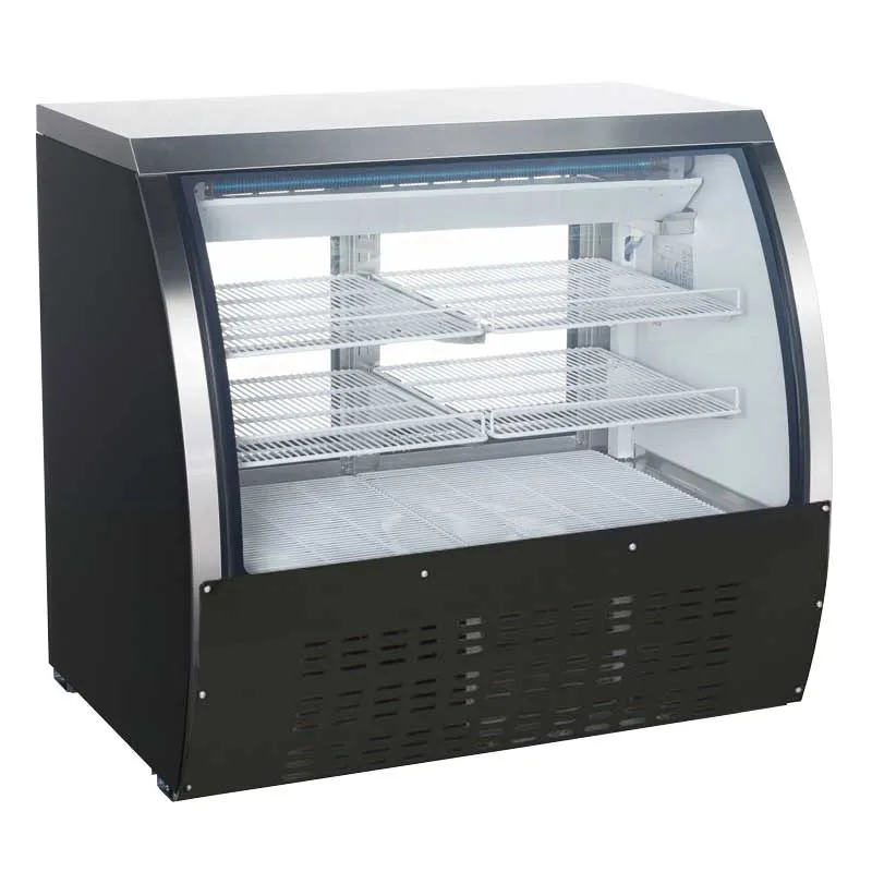 Omcan USA 50077 47" Curved Refrigerated Deli Display Case