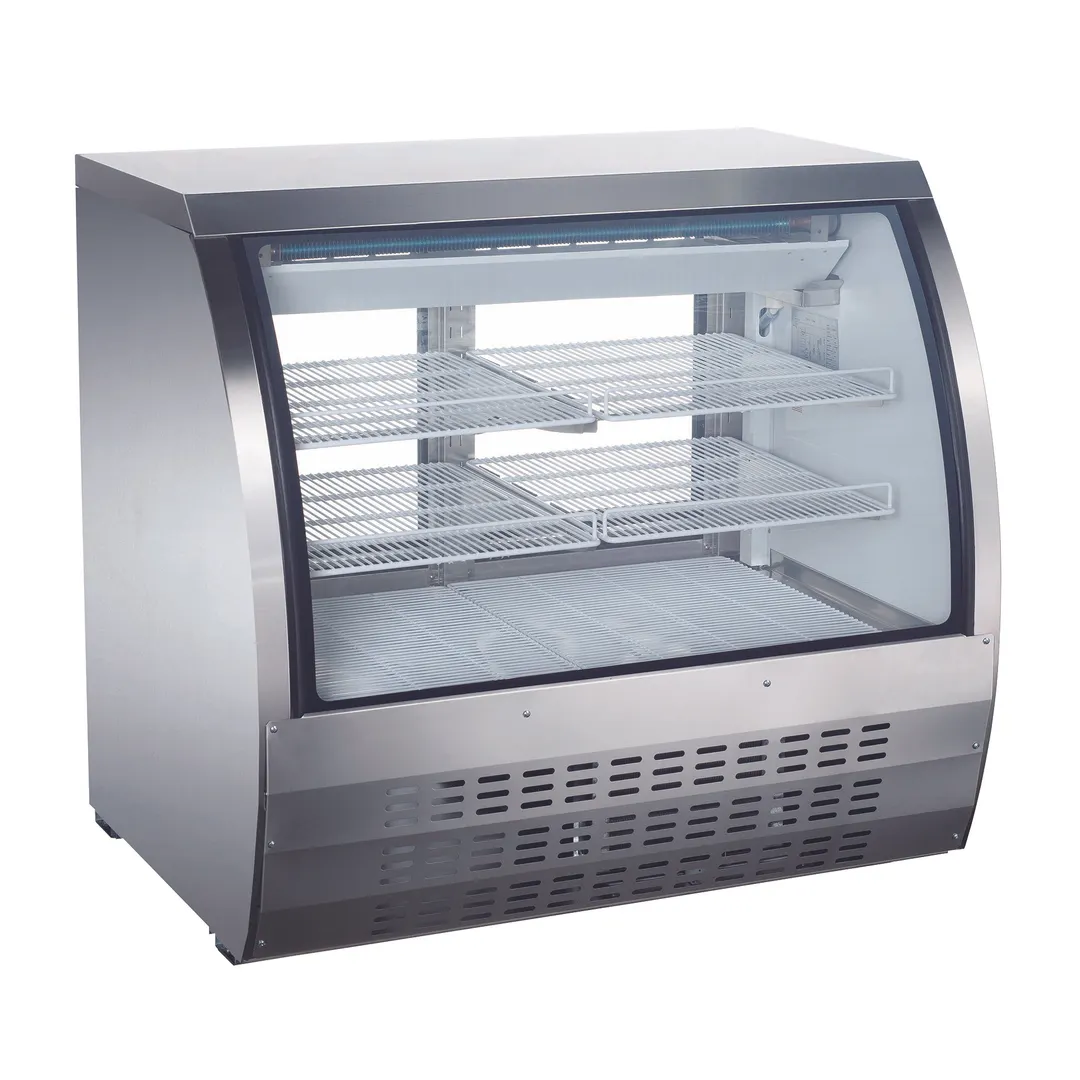 Omcan USA 50079 47" Curved Refrigerated Deli Display Case