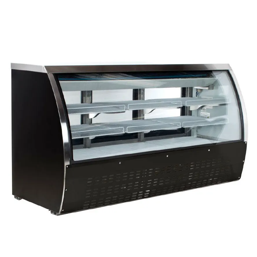 Omcan USA 50083 64" Curved Refrigerated Deli Display Case