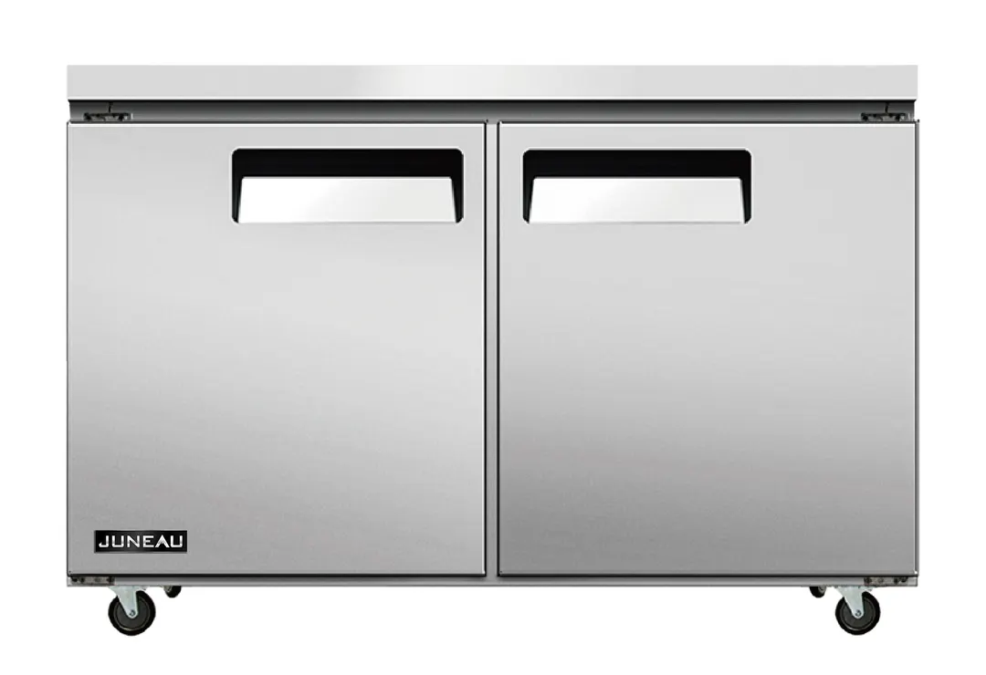 Omcan USA 58015 48" 2-Door Undercounter Freezer, Stainless Steel, 6.7 cu. ft.