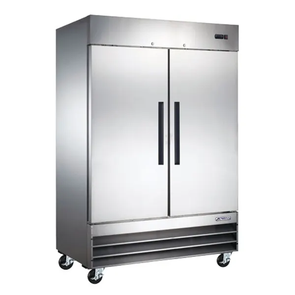 Omcan USA 59026 54" 2-Section Reach-In Refrigerator w/ 2 Solid Doors, Bottom Mount, 47 cu. ft.