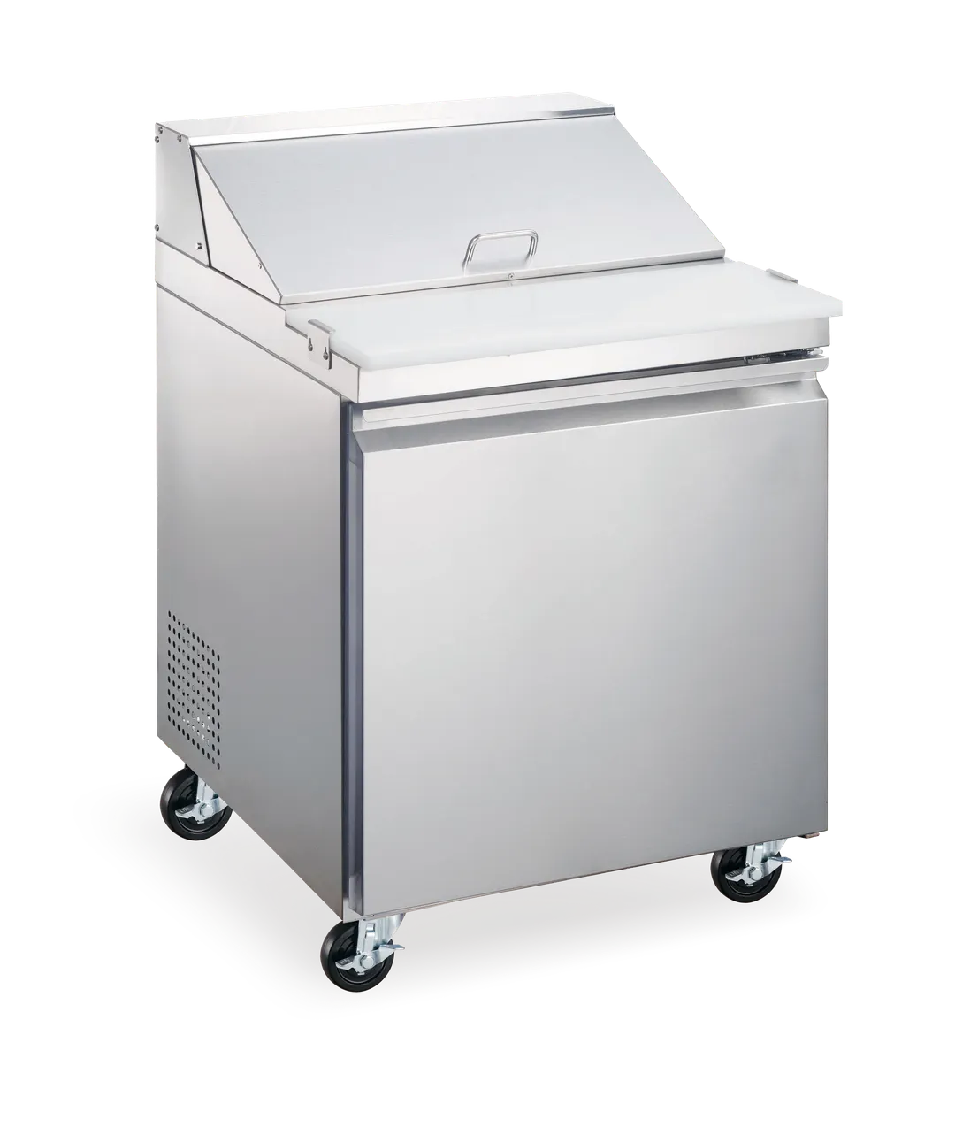Omcan USA 59049 27" One Section Mega Top Sandwich / Salad Prep Table w/ 1 Door, 9 Pans