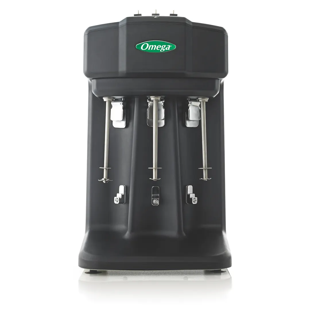 Omega M3000 Countertop Triple-Spindle Drink / Bar Mixer w/ 28-Oz. Blending Cup, 1/3 HP