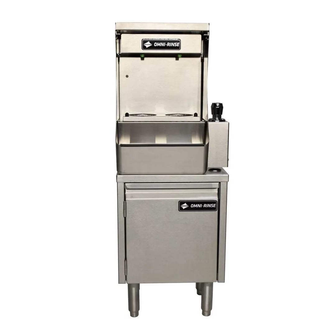 Omni‑Rinse BTRS1‑TC1 Auto-Rinse™ Bar Tool Rinse Station, 18/304 Stainless Cabinet / Push-Button