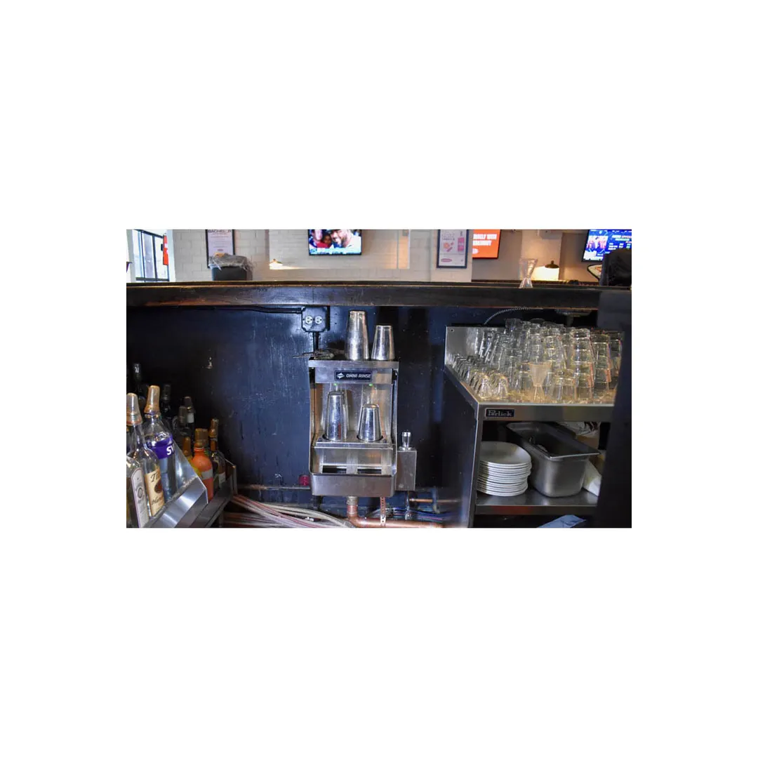 Omni-Rinse BTRS1-UB1 Bundle Auto-Rinse™ Bar Tool Rinse Station, Underbar - Push‑Button / Ice Dump