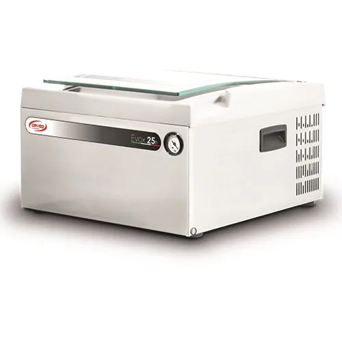 Orved EVOX25H Vacuum Sealer – Single Chamber, 11.8"x11.4"x4.2", 10" Seal Bar, 800W, 110V, Stainless Steel
