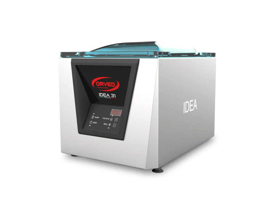 Orved IDEA 31 - Countertop Vacuum Sealer, 12" Seal Bar, 17.1"x13.5"x7.7", 700W 110V, AISI 304 Stainless, Digital Control