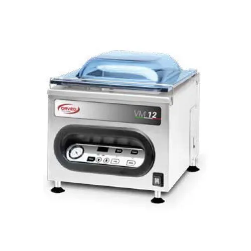 Orved VM12 - Countertop Vacuum Sealer, 15.7" x 11" x 7.1", 10" Seal Bar, 282 CFH, Digital Control, 620W, 110V, AISI 304 Stainless