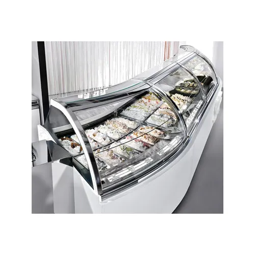 Oscartek CORA G2106 83" Gelato/Ice Cream Dipping/Display Cabinet w/ Curved Sneeze Guard