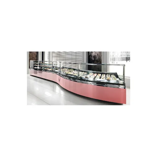 Oscartek DIAMOND 3 G1610 63" Gelato/Ice Cream Dipping/Display Cabinet w/ Sneeze Guard