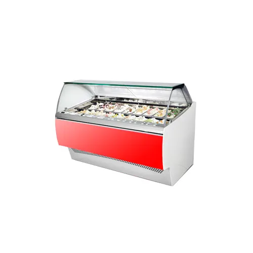Oscartek GIA G1700 67" Gelato/Ice Cream Dipping/Display Cabinet w/ Sneeze Guard