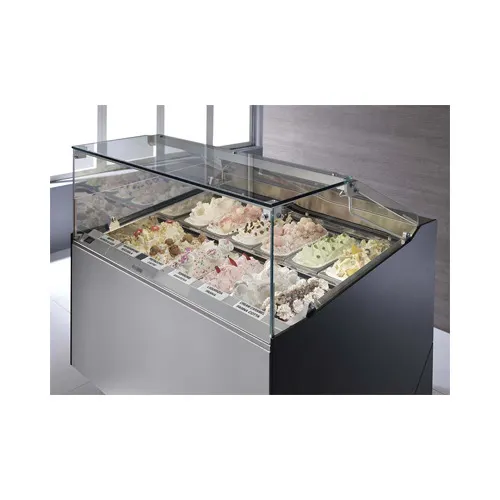 Oscartek GIA SQ G1150 45" Gelato/Ice Cream Dipping/Display Cabinet w/ Sneeze Guard