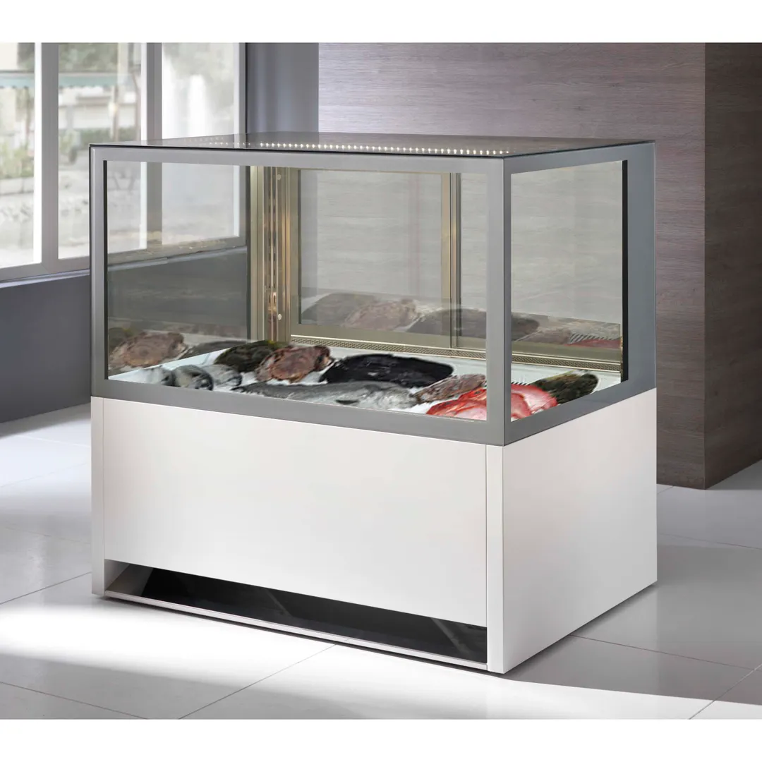 Oscartek ITALIA 3 F1200 47" Flat Refrigerated Seafood Display Case