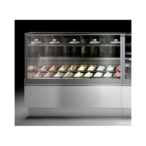 Oscartek ITALIA 3 G1650 66" Gelato/Ice Cream Dipping/Display Cabinet w/ Sneeze Guard