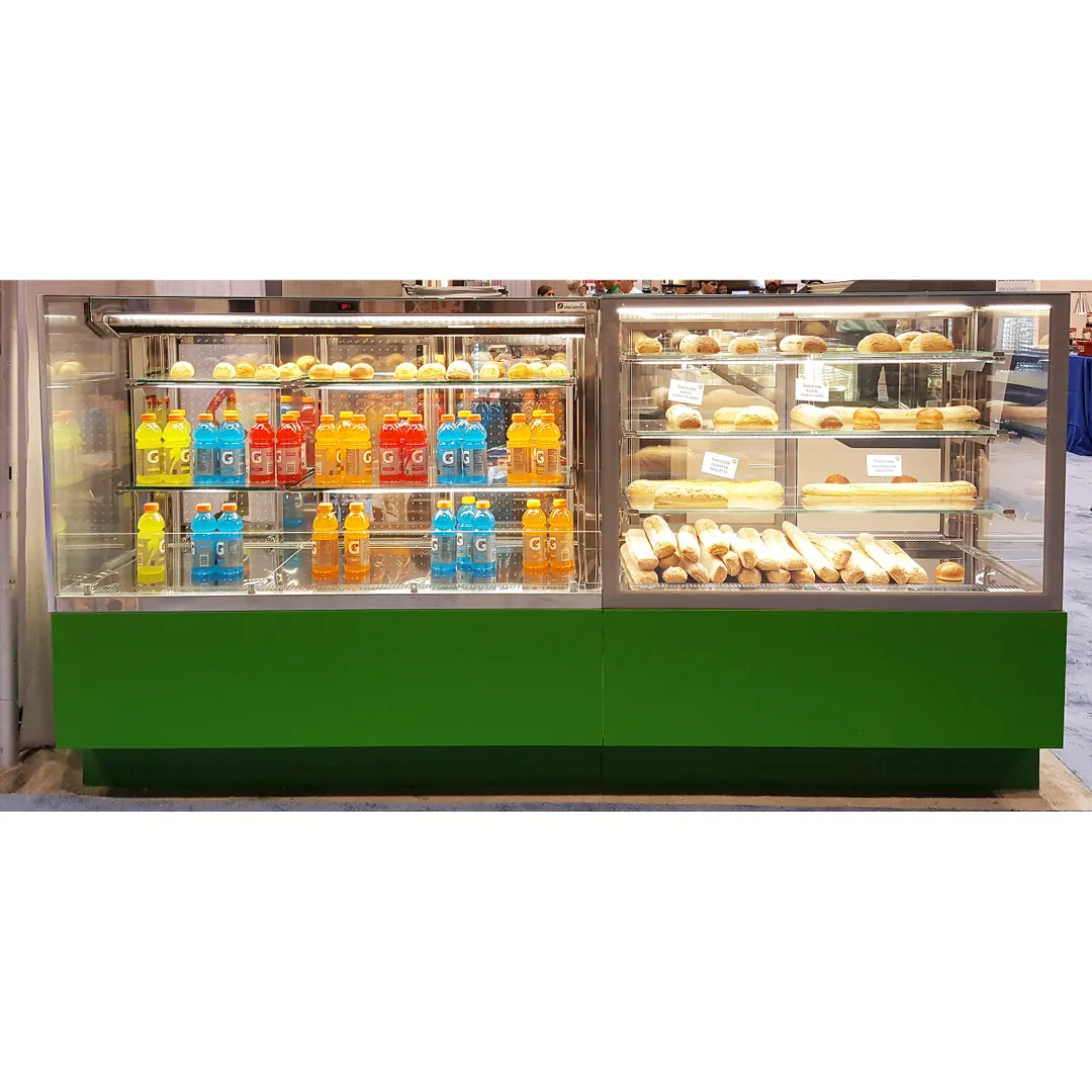 Oscartek ITALIA 3 SSRL1000 39" Self Serve Open Air Merchandiser, Self-Contained, 2 Shelves
