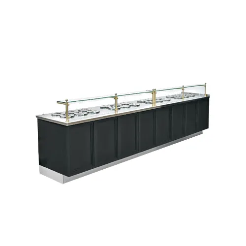 Oscartek POZZETTI/BPGL PSR8 49" Remote Gelato/Ice Cream Dipping/Display Cabinet w/ Sneeze Guard