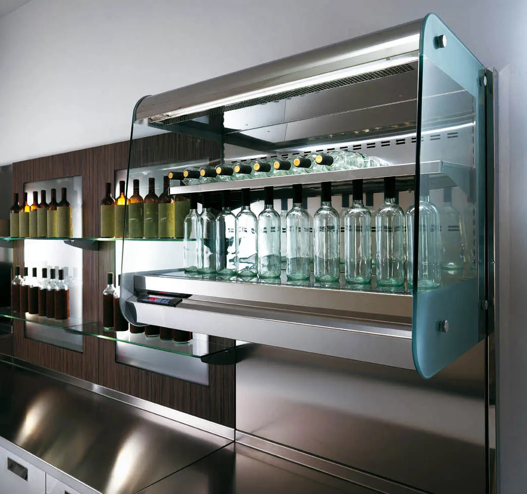 Oscartek REFRIGERATED OPEN WALL DISPLAY ROW1500 59" Open Air Wall Merhandiser, Stainless Steel, Remote