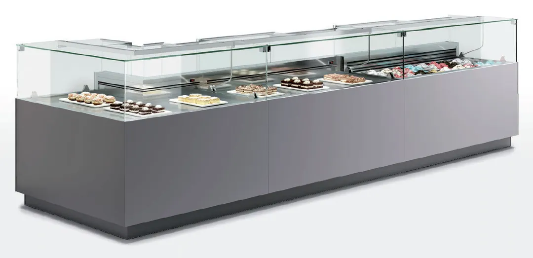 Oscartek ROSA DPA90C 80" Curved Refrigerated Deli Display Case