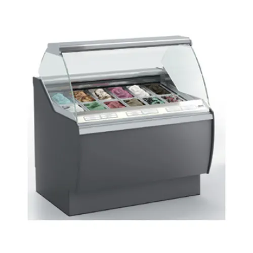 Oscartek VENTURA G1100 43" Gelato/Ice Cream Dipping/Display Cabinet w/ Curved Sneeze Guard