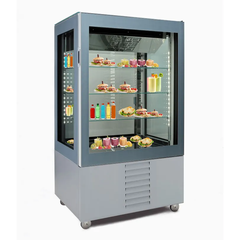 Oscartek VISION II VII8314 H60 34" Glass Door Refrig/Freezer, Dual Temp Zones, Base, LED, 208-220V