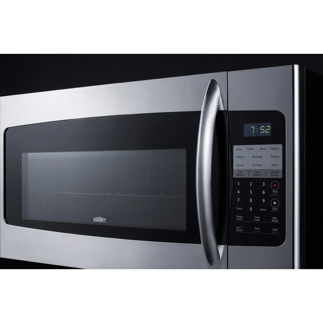 Summit OTRSS301 1000 Watts Over-the-Range Microwave Oven, 1.6 cu. ft.