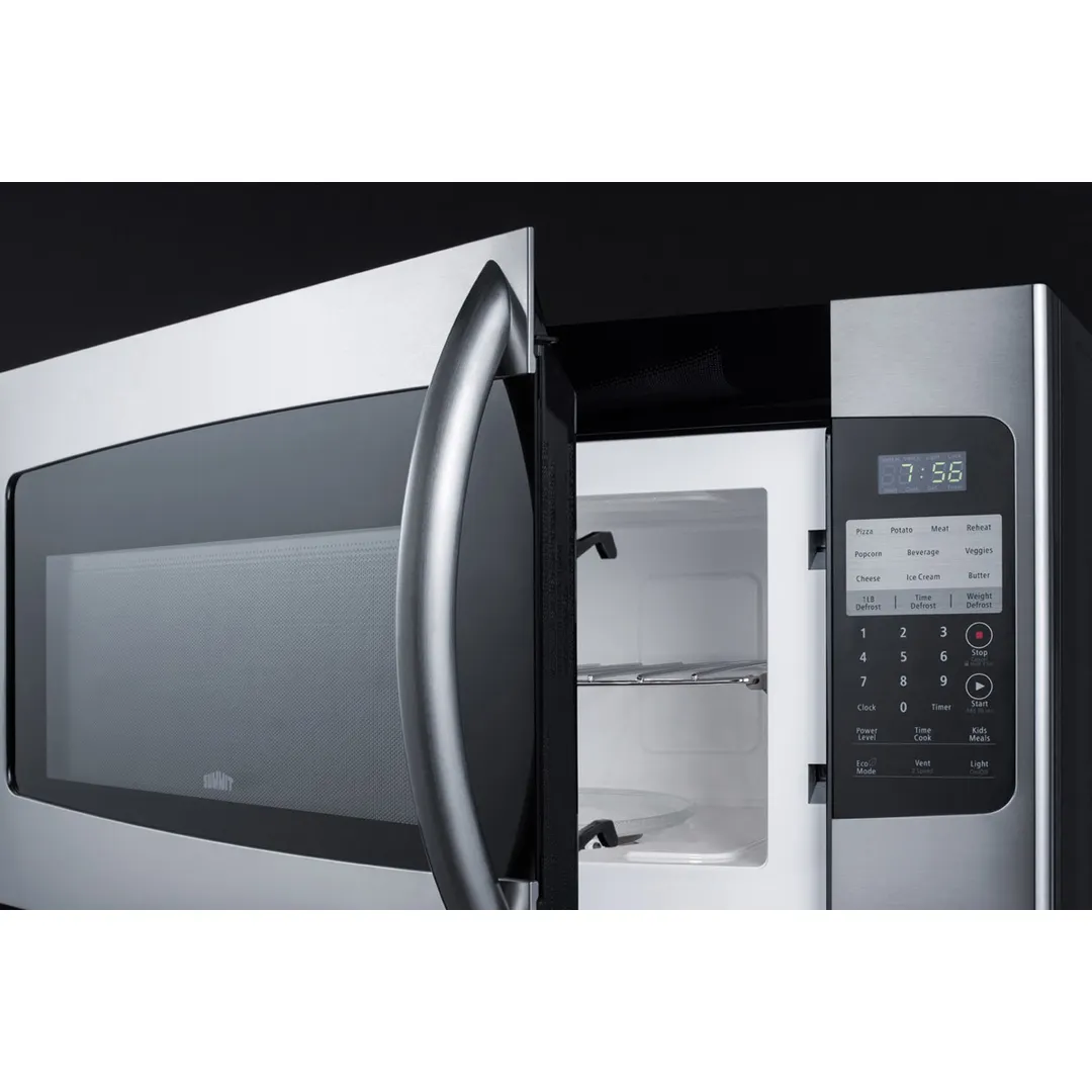 Summit OTRSS301 1000 Watts Over-the-Range Microwave Oven, 1.6 cu. ft.