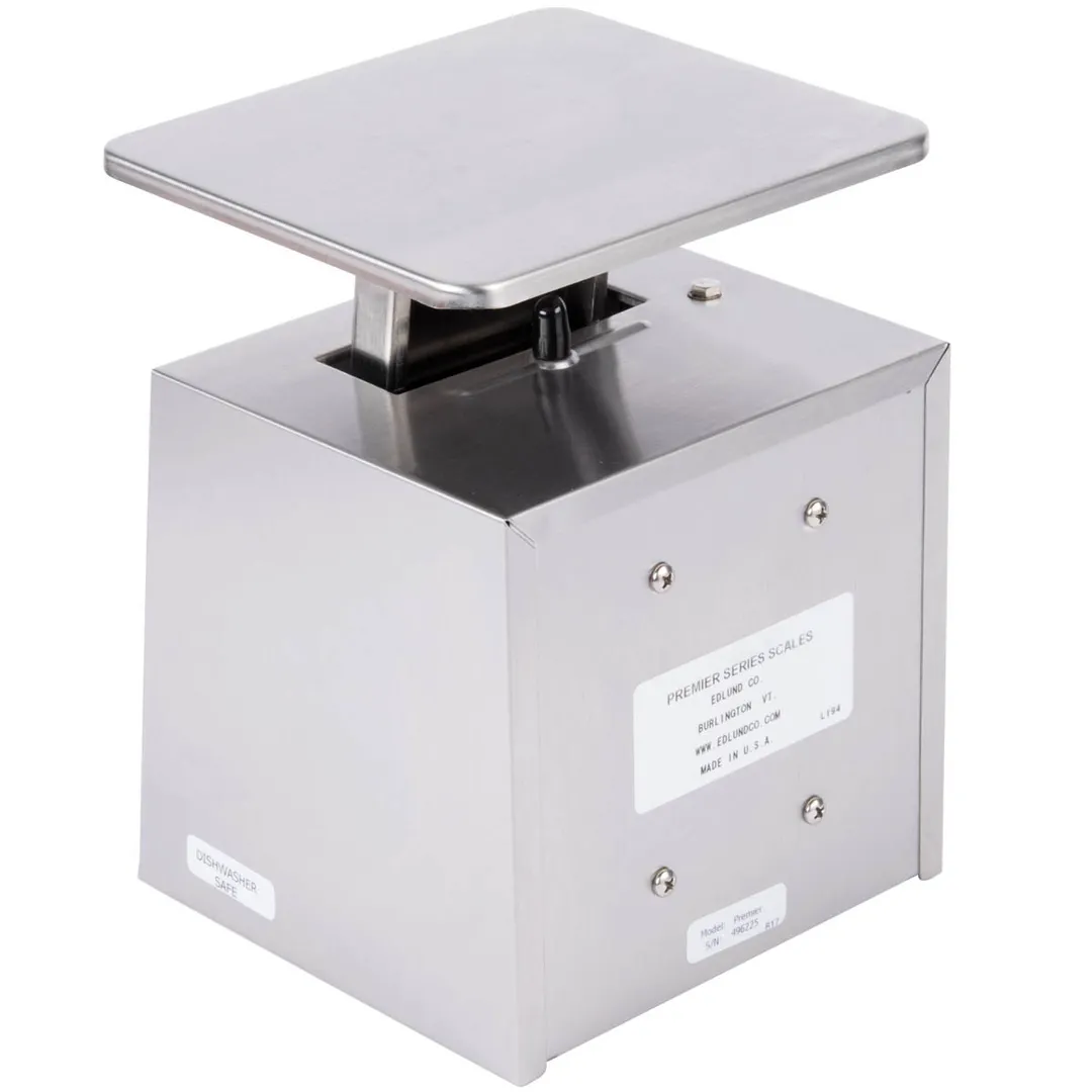 Edlund OU-32 Portion Scale, 1-9 lb Capacity, 32 oz × 1/4 oz Graduation, Fixed Dial, 6-7" Platform Stainless Bowl