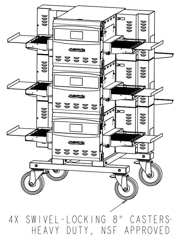 Ovention OVNTN-STK-15 Stacking Kit For Any Combination of (3) S1200 or C1400