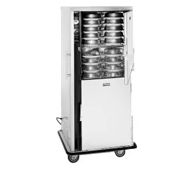 FWE P-80-XL Heated Cabinet, 1‑Door Solid, 80‑Plate Capacity, Steel, Humidified Heat, Thermostat