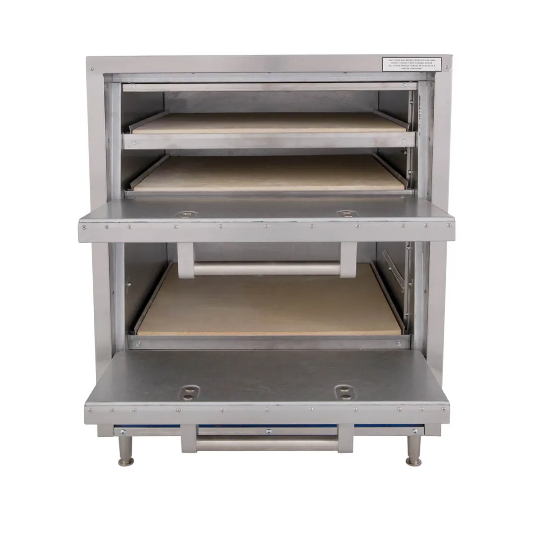Bakers Pride P46S 26" Electric Countertop Pizza Bake Oven w/ 2 Decks, Thermostatic Controls