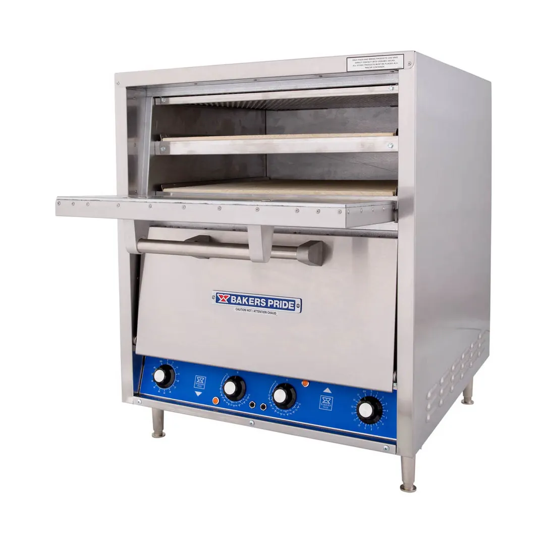 Bakers Pride P46S 26" Electric Countertop Pizza Bake Oven w/ 2 Decks, Thermostatic Controls