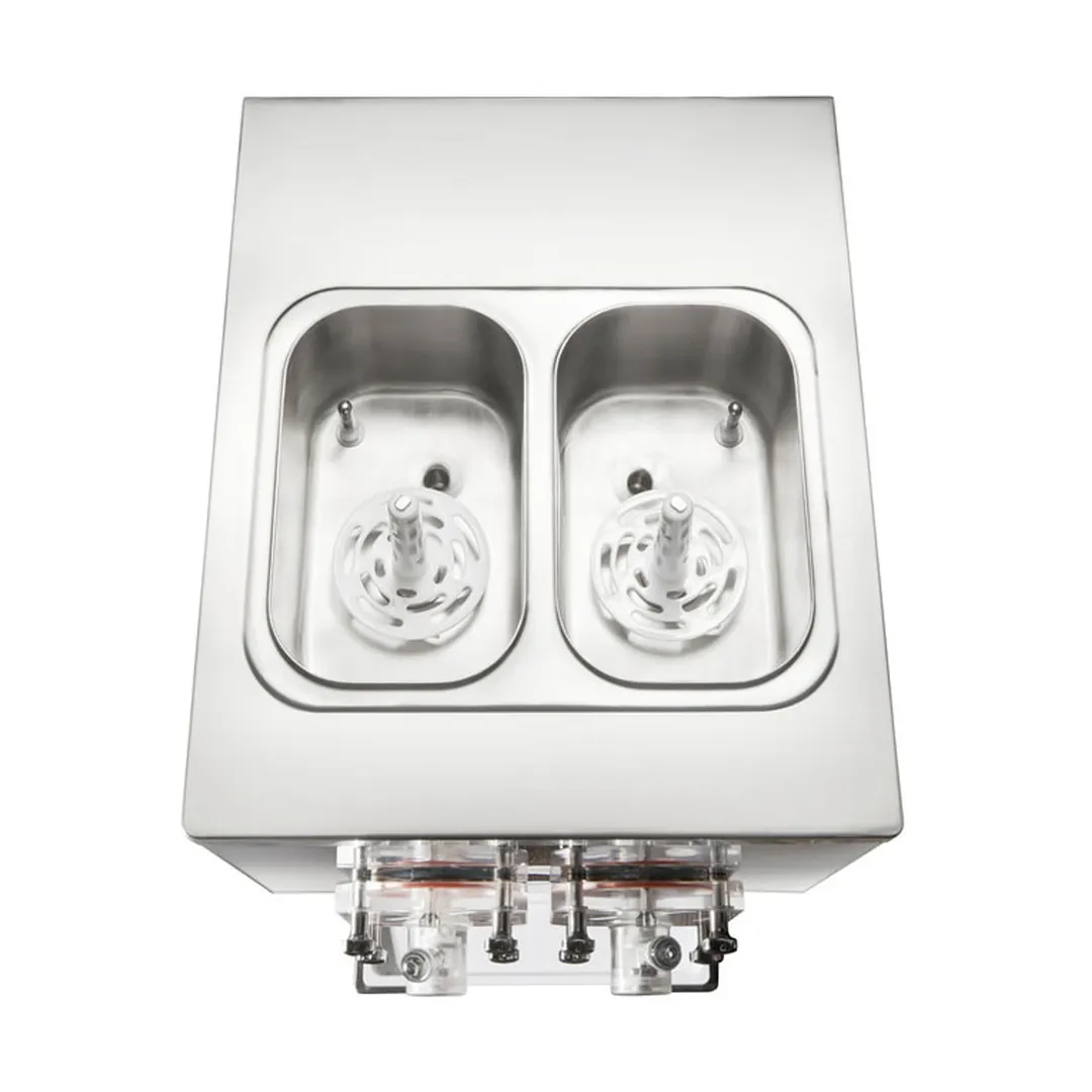 Pasmo S727A2 Slush & Milkshake Machine, 2‑Flavor, Dual 24 L Hoppers, 8 L Cylinder, 1500 W R290, Low‑Mix Alarm, 220 V