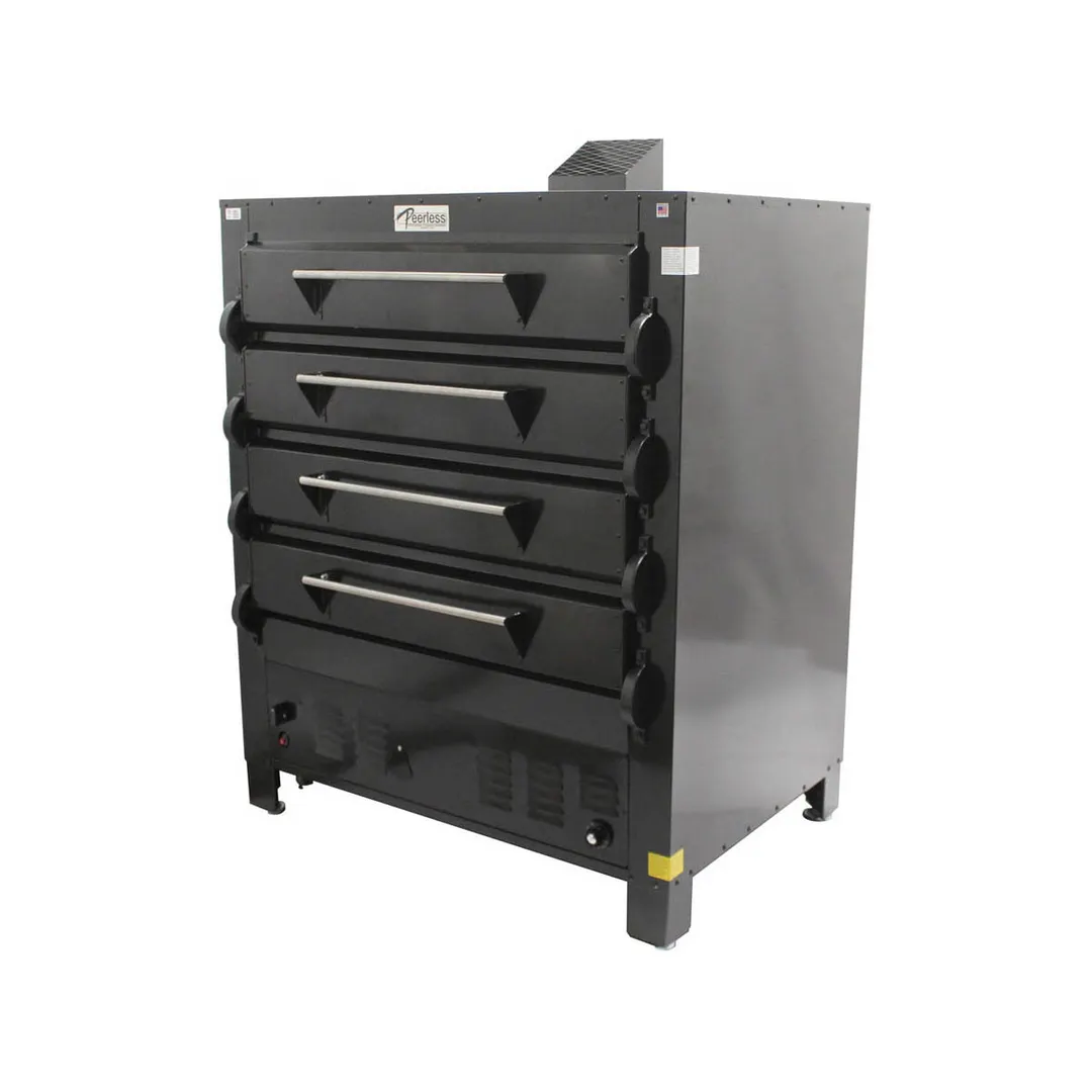 Peerless 2348B 50" Gas Bake Oven, Four Deck