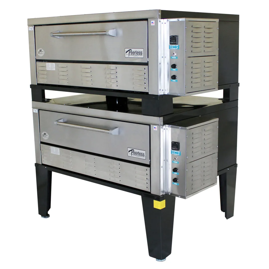 Peerless CE42BESC 56" Electric Bake & Roast Oven, Double Deck