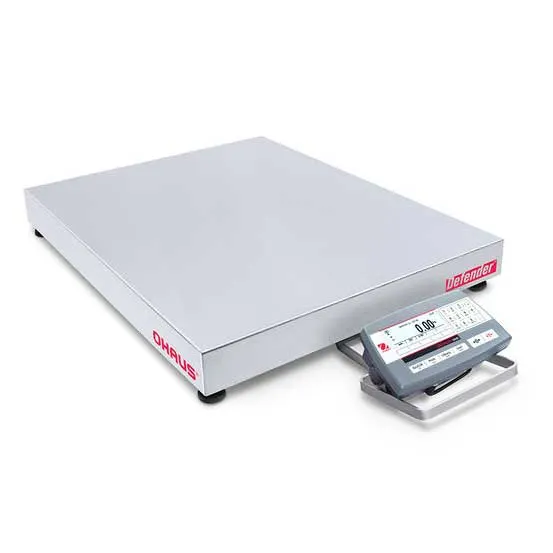 Penn Scale D52XW125RTX5 Ohaus Defender 5000 Scale, 250 lb Capacity, 24"x18" Stainless Steel, Low Profile, IP68