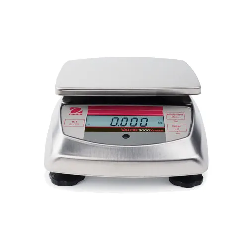 Penn Scale V31XW3 - Ohaus Valor 3000 Xtreme Scale, 1-9 lb, 5-3/4" x 6-1/4" Stainless Pan, Backlit LCD, IP65