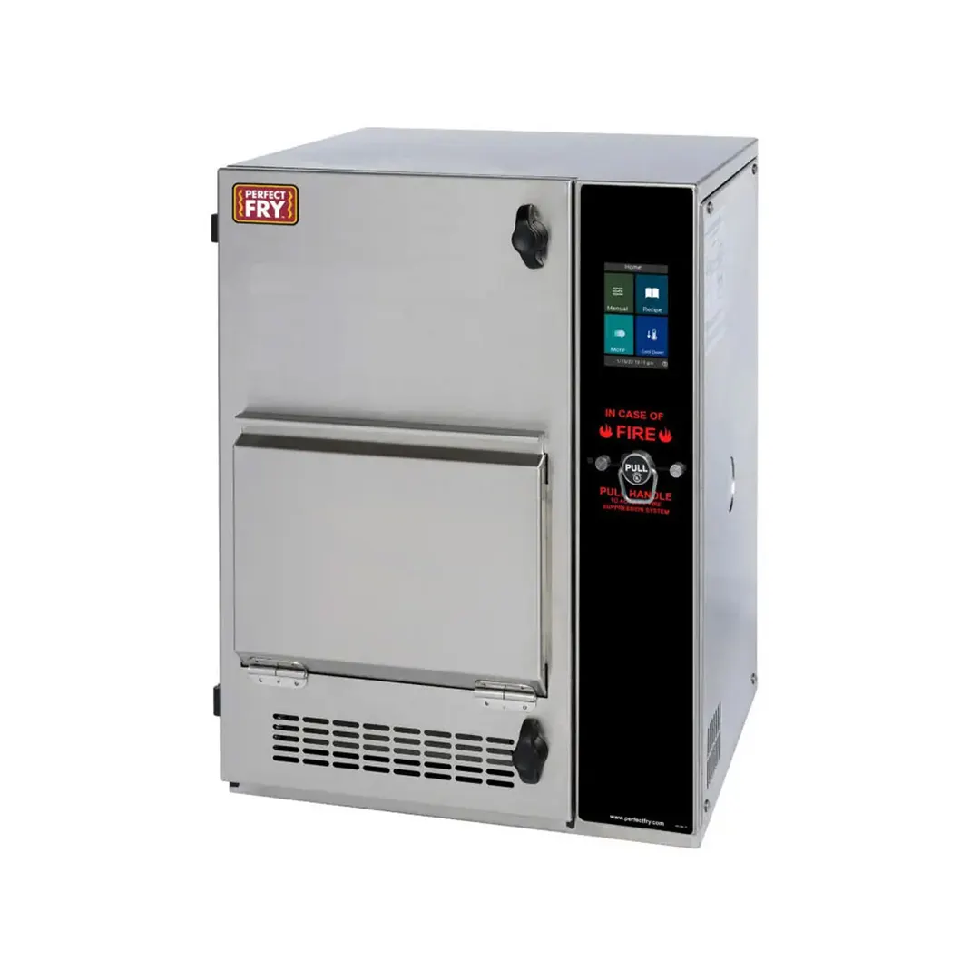 Perfect Fry PFC500 Countertop Semi-Automatic Ventless Fryer, 2 Gallons, Touchscreen Control