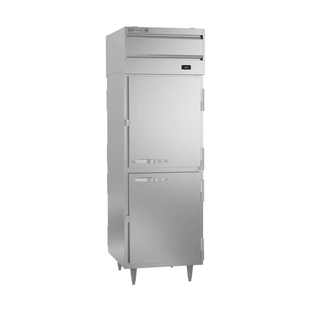 Beverage Air PH1-1HS-PT 1-Section 4-Door Solid Heated Holding Cabinet, 21.01 cu ft, Stainless Steel Front & Sides
