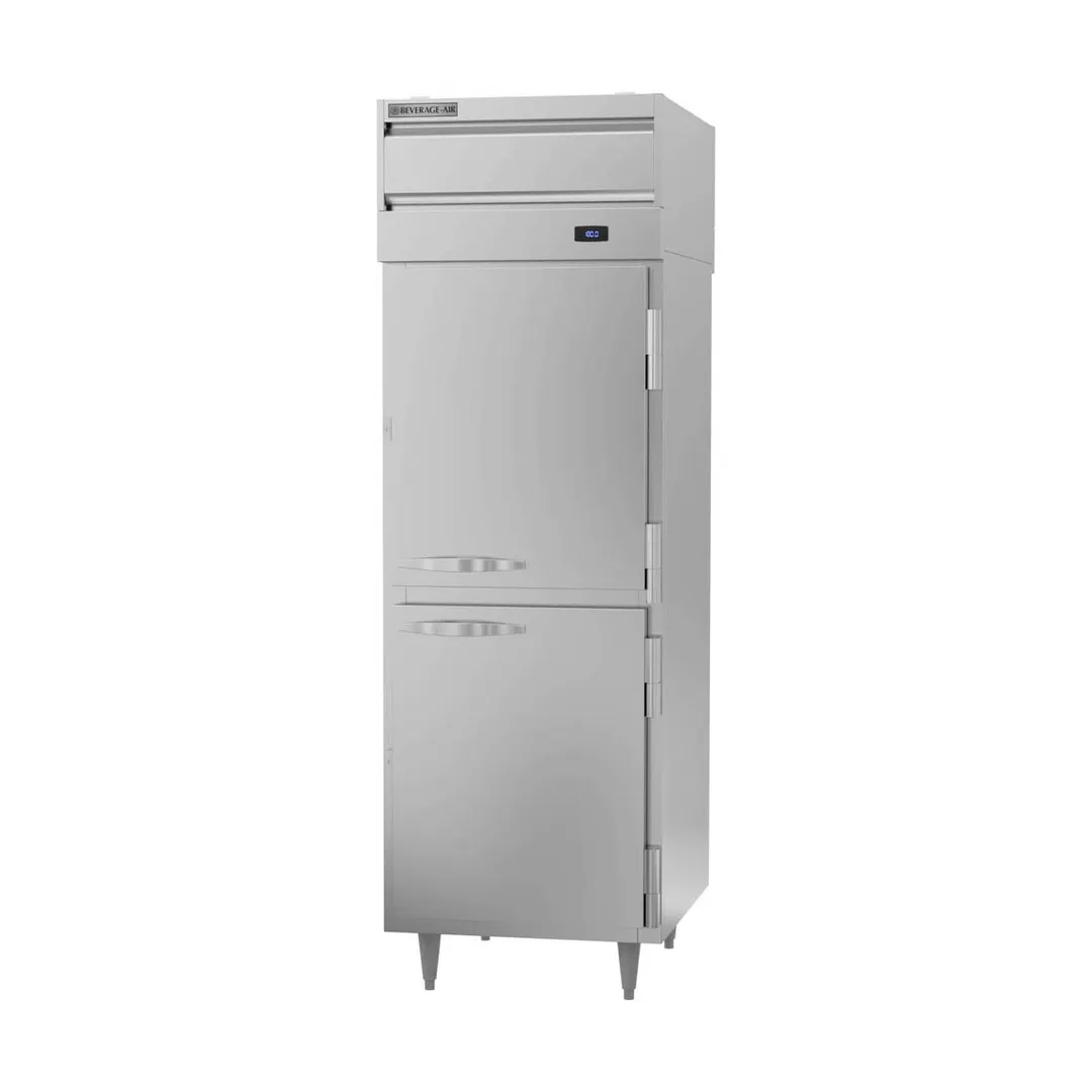 Beverage Air PH1-1HS-PT 1-Section 4-Door Solid Heated Holding Cabinet, 21.01 cu ft, Stainless Steel Front & Sides