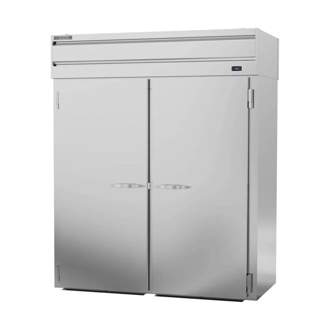 Beverage Air PHI2-1S 2-Section Roll-In Heated Holding Cabinet, 44.2 cu ft, Stainless Steel Exterior, Aluminum Interior, Solid Doors, Digital Thermometer