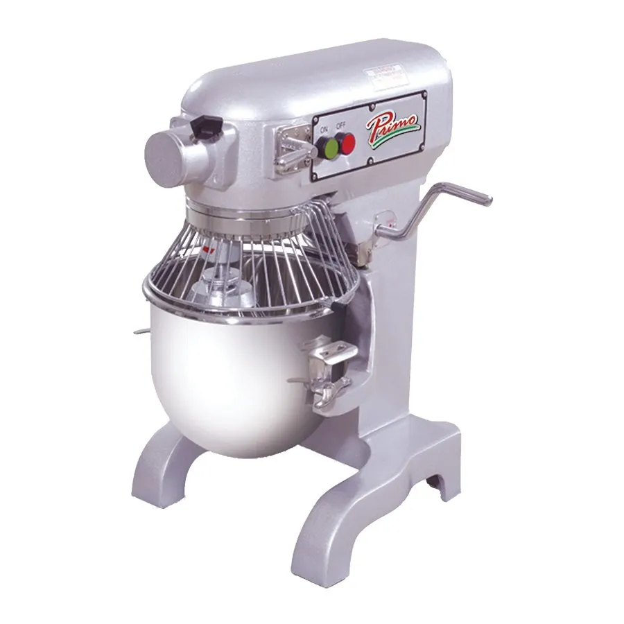 Primo PM-10 Countertop 10 qt Planetary Mixer with Guard, #12 HUB, 3-Speed, 3/5 hp