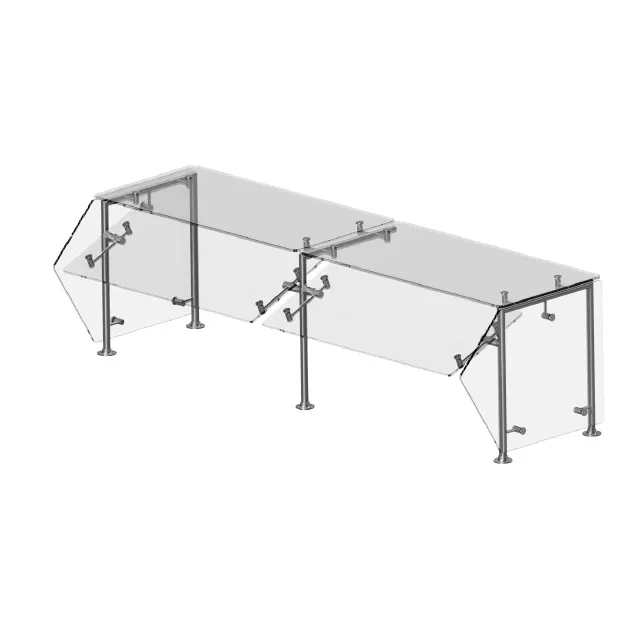 Premier Metal & Glass FM2R-A Choice™ Adjustable Self-Service Sneeze Guard
