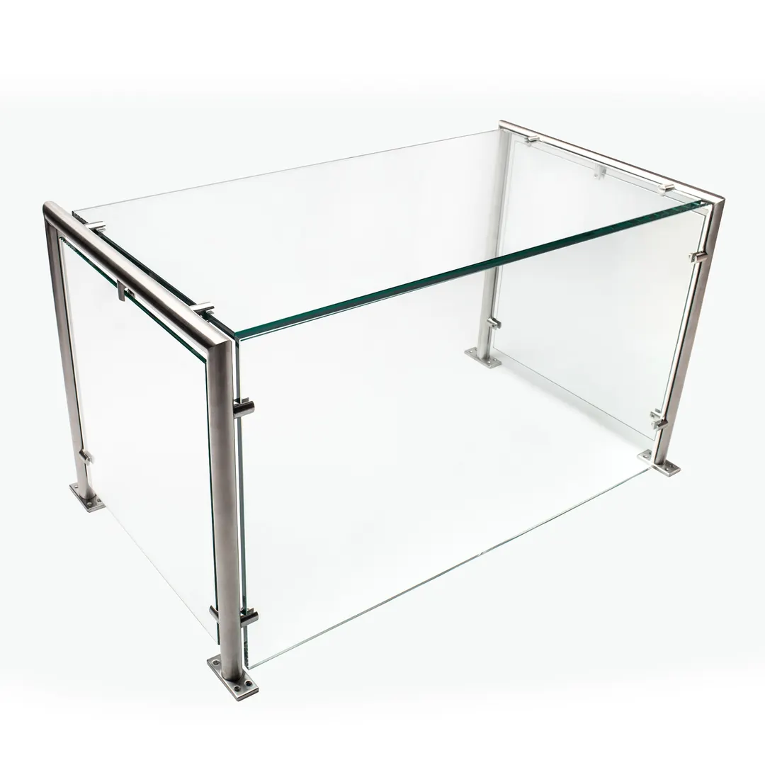 Premier Metal & Glass TM2N-RS-48 1Guard™ Full-Service Sneeze Guard, 48"