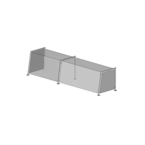 Premier Metal & Glass TM2S 1Guard™ Fixed Full-Service Sneeze Guard