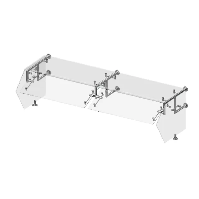 Premier Metal & Glass WM2R-A Choice™ Adjustable Self-Service Sneeze Guard