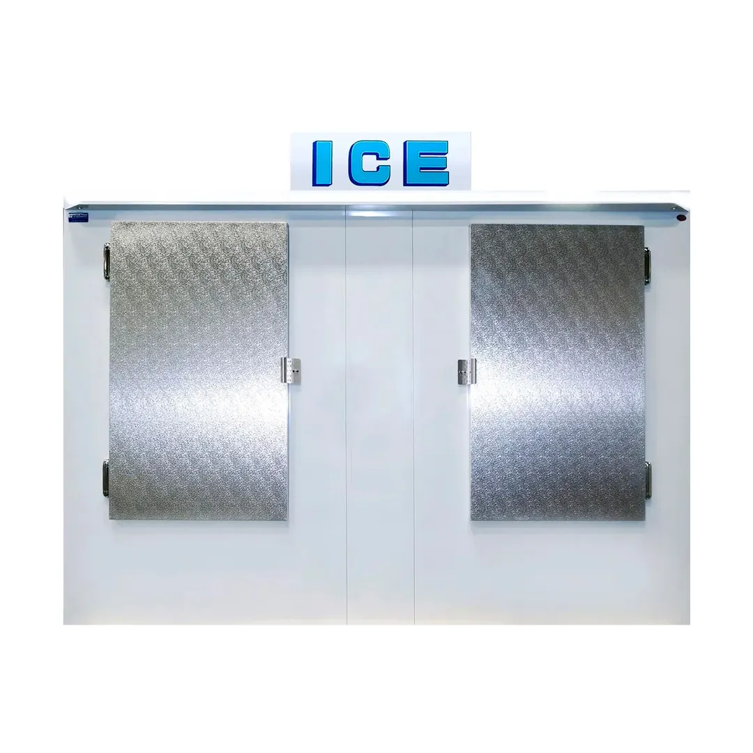 Polar Temp 1000AD 94" Outdoor Ice Merchandiser w/ Solid Door, Auto Defrost, 100 cu. ft.