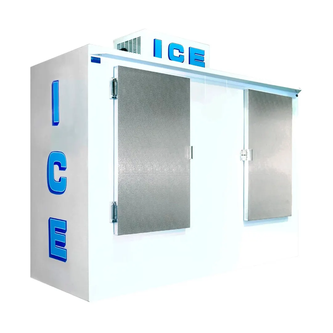Polar Temp 1000AD 94" Outdoor Ice Merchandiser w/ Solid Door, Auto Defrost, 100 cu. ft.