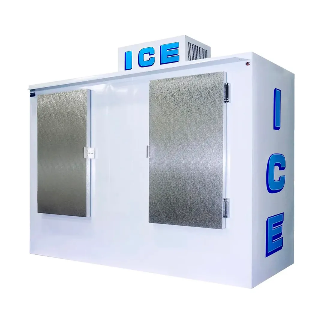 Polar Temp 1000AD 94" Outdoor Ice Merchandiser w/ Solid Door, Auto Defrost, 100 cu. ft.